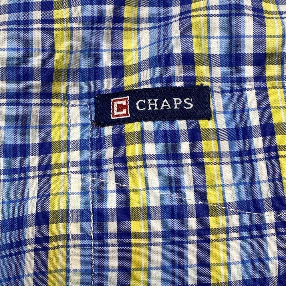 Chaps Button Front Short Sleeve Size Medium - image 5
